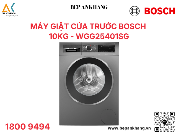  Máy giặt cửa trước Bosch WGG25401SG Seri 6 - 10kg Màu xám